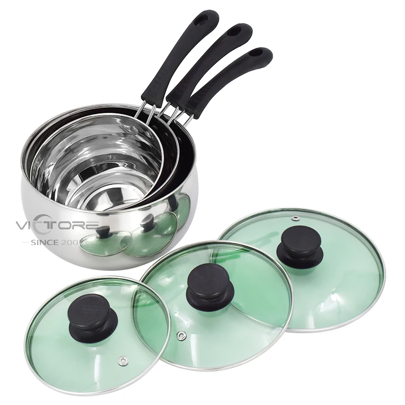 

Mini fry pan pot kitchen cookware convenience to carry with glass lid