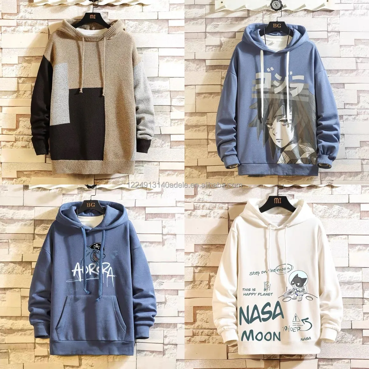 

high quality customized hip hop pattern printed pullover mens logo sweaters men's hoodies sweatshirts