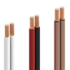 High quality standard monitor audio flat red black white transparent speaker cable