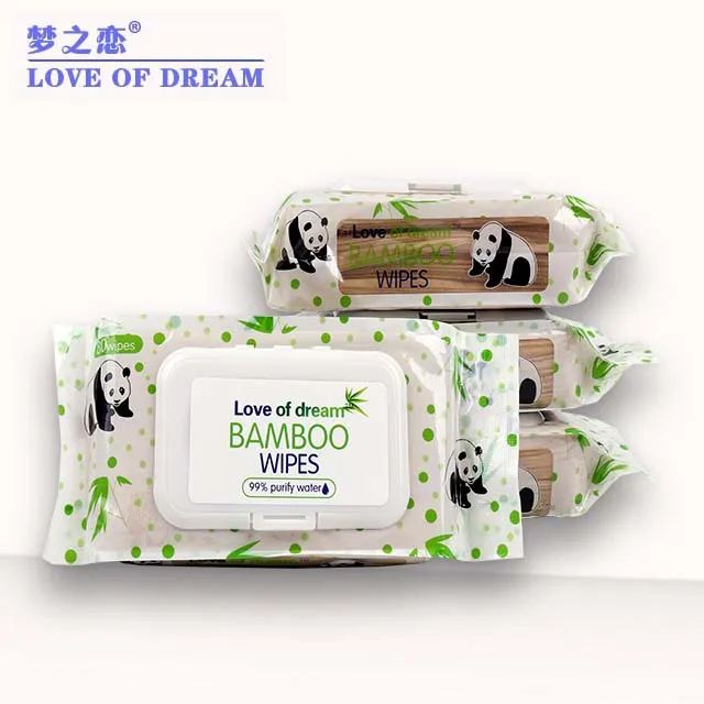 

2021 newest customised bamboo wet wipes hand and face cleaning wet tissue paper