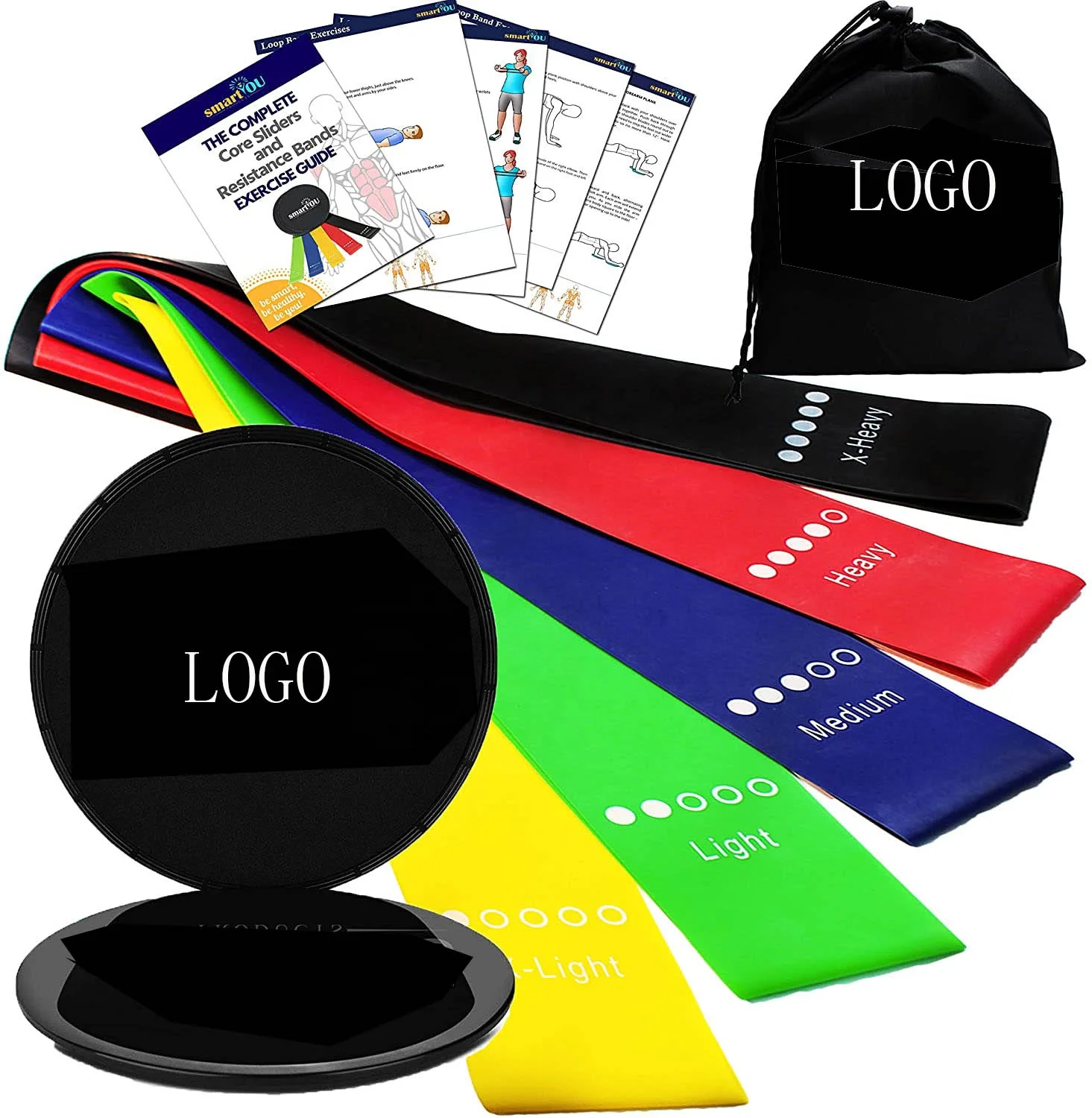 

Mini Loop Bands Multi Resistance Training Band Set Light Medium Heavy, Pink/red/blue/green/yellow/black,customized