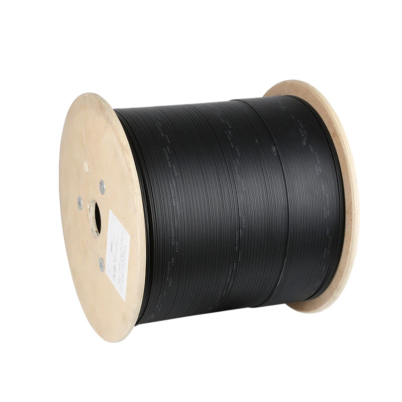 Fiber Optic 1 Core 1km 2km 3km Plywood Drum Ftth Drop Cable Single Mode ...