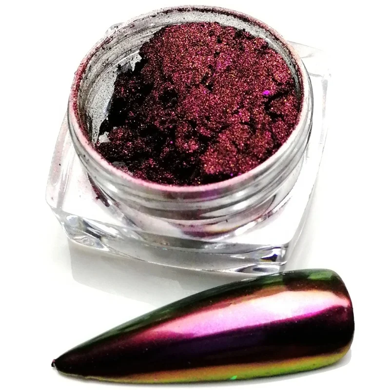 

Chameleon Mica Powder Pigment Nail Decoration Art nail pigment powder 17 Colors Loose Pigment Glitter Nail Art Powder