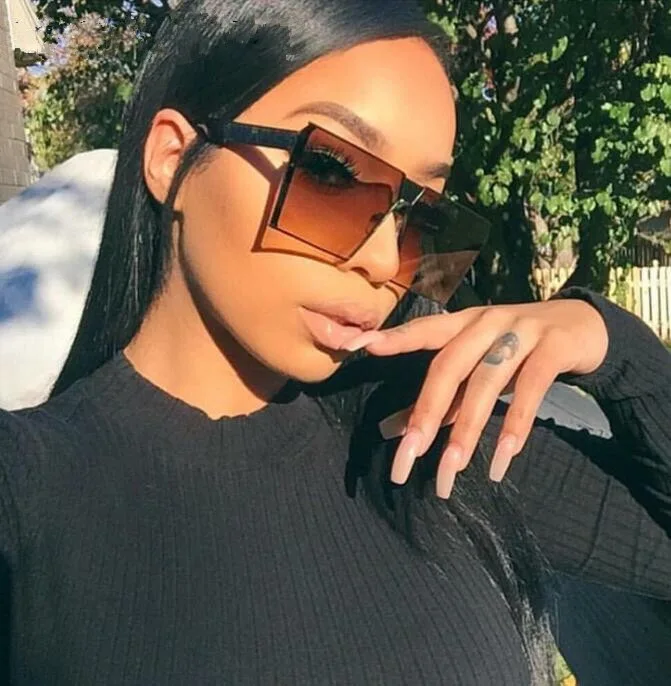 

Wholesale cheap metal frame women luxury square frame flat lens sun glasses, Custom colors