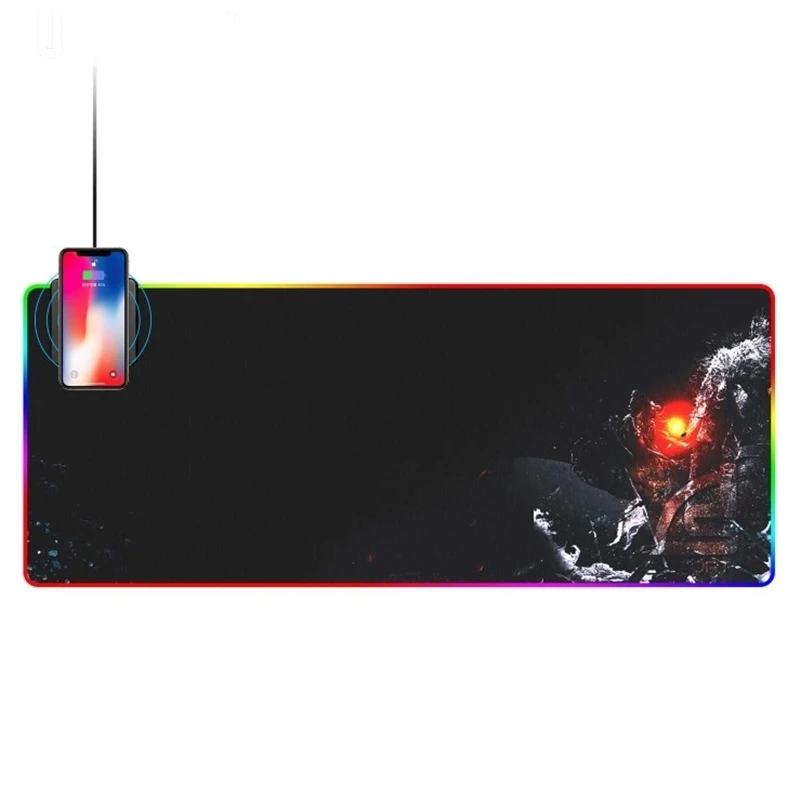 

BUBM wholesale Customised RGB LED Wireless Charger Gaming Mouse Pad