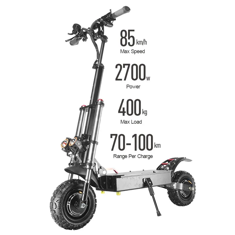 

Factory Price Hot Selling 11 Inch 60V 2700W Big Power Dual Motor Electric Scooter with Super Long Range