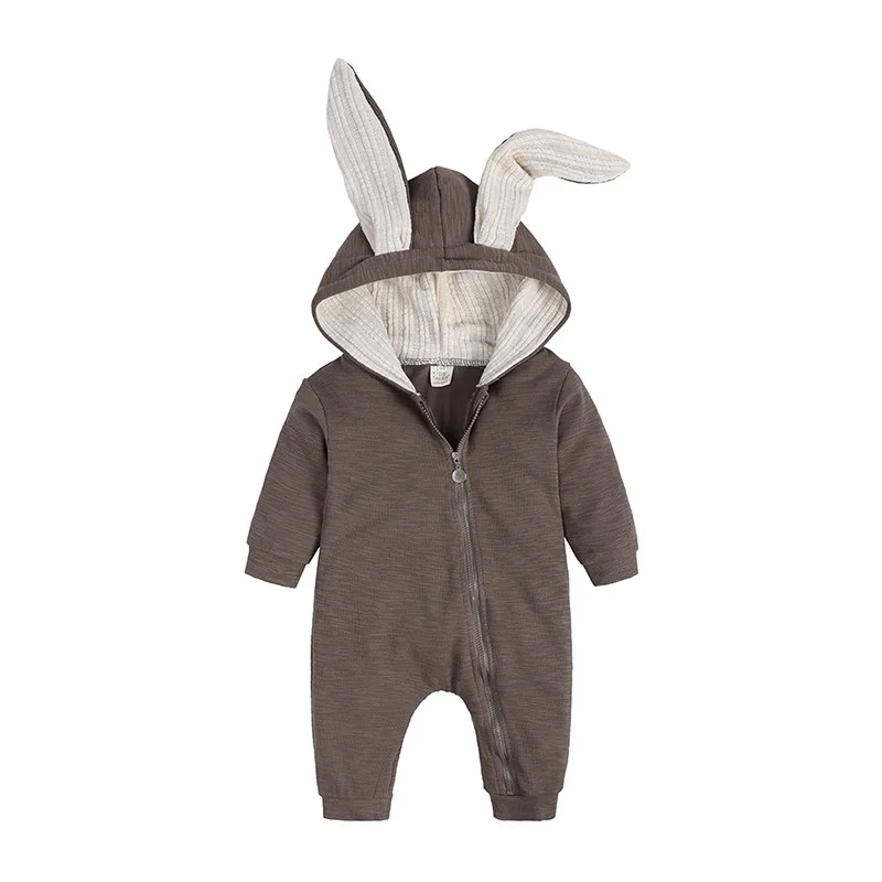 

Infant Baby Cotton Romper Onesie Cute Bunny Hooded Jumpsuit kids Baby Girls Boys Hoodie Jumpsuit Rompers, Shown