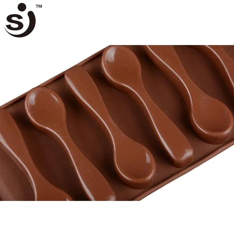 Fashion Designed Bpa Free 6 Cavity Spoon Shaped Silicone Unique Chocolate Molds Buy Unique