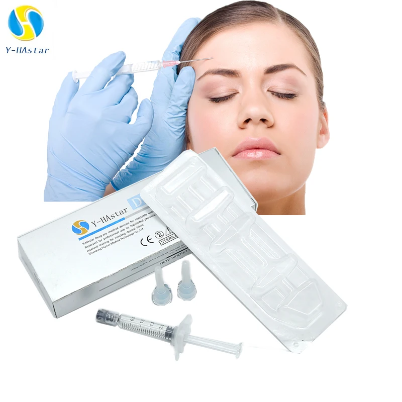 

1ml China supply hyaluronic acid filling lips buy injectable dermal filler, Transparent