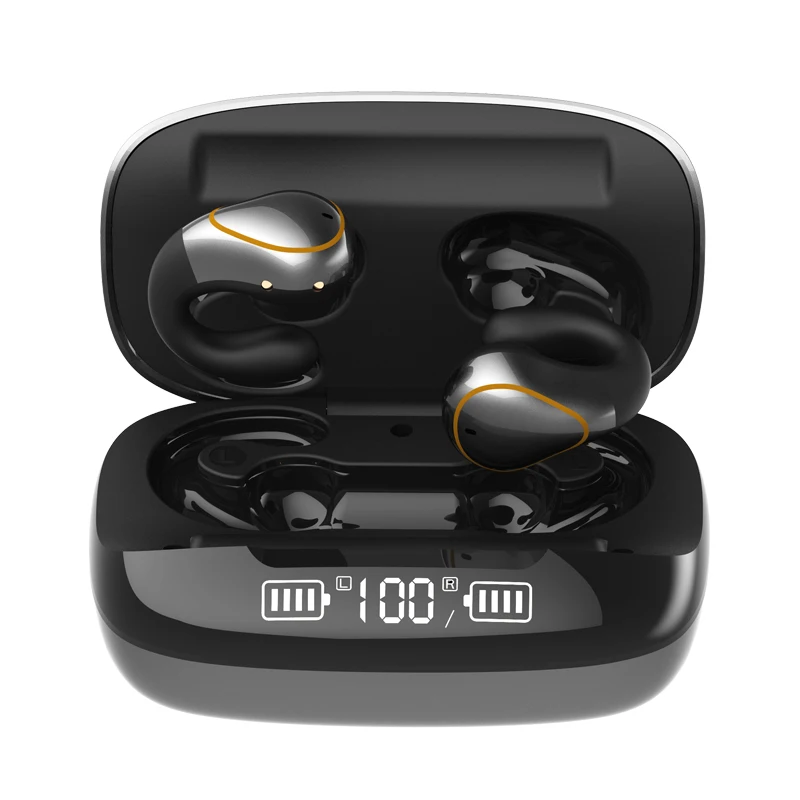 

T20 Wireless Headphones Bone Conduction Mini BT5.0 Earphone Music Sport Handsfree Headsets with Microphone Touch Control