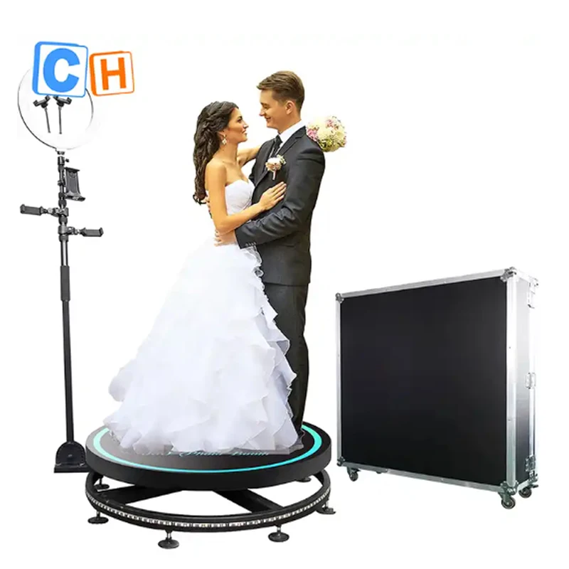 

CH Photobooth 360 Camera Photo Booth Automatic With Backdrop 7 People 68cm 80cm 100cm 115cm