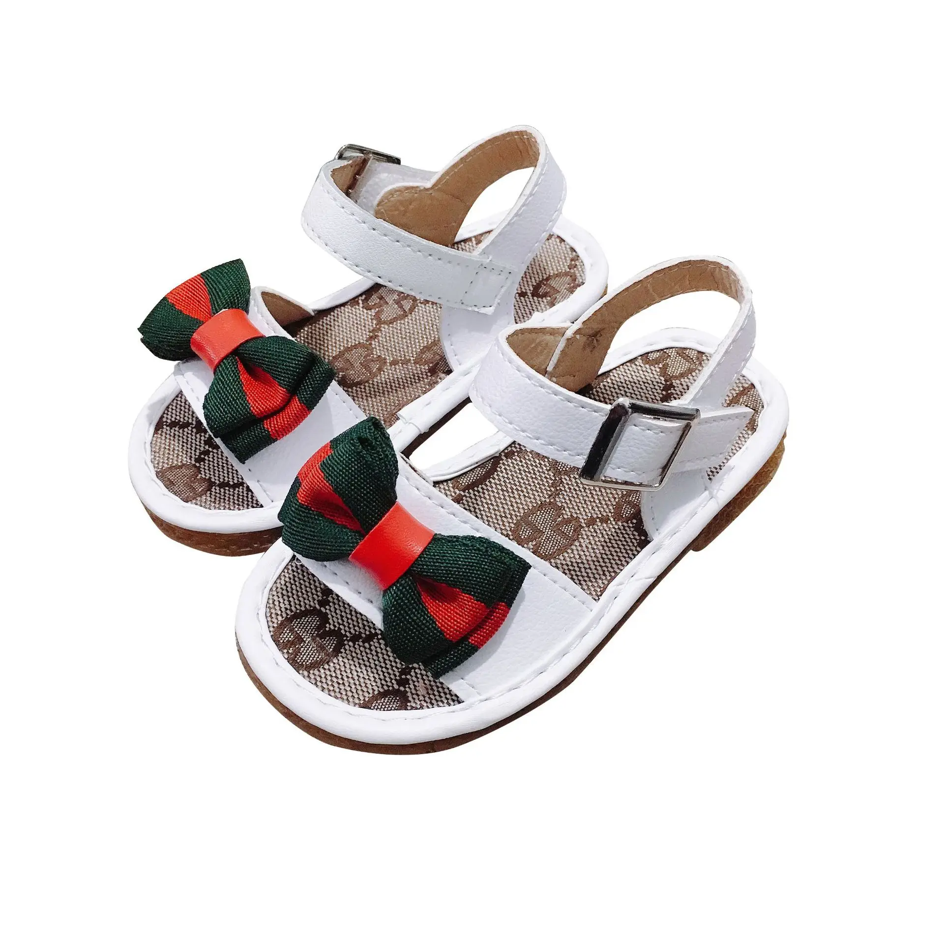 

New Girls Sandals Baby Soft Sole Beach Slippers Bow Casual Shoes