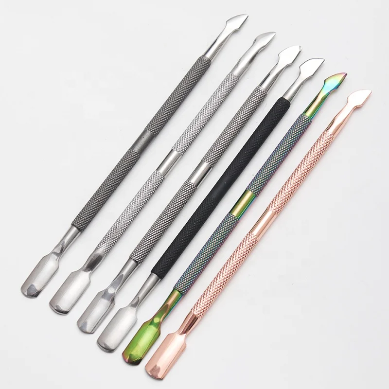 

High Quality Double Sides Stainless Steel Remover Nail Cuticle Pusher nails