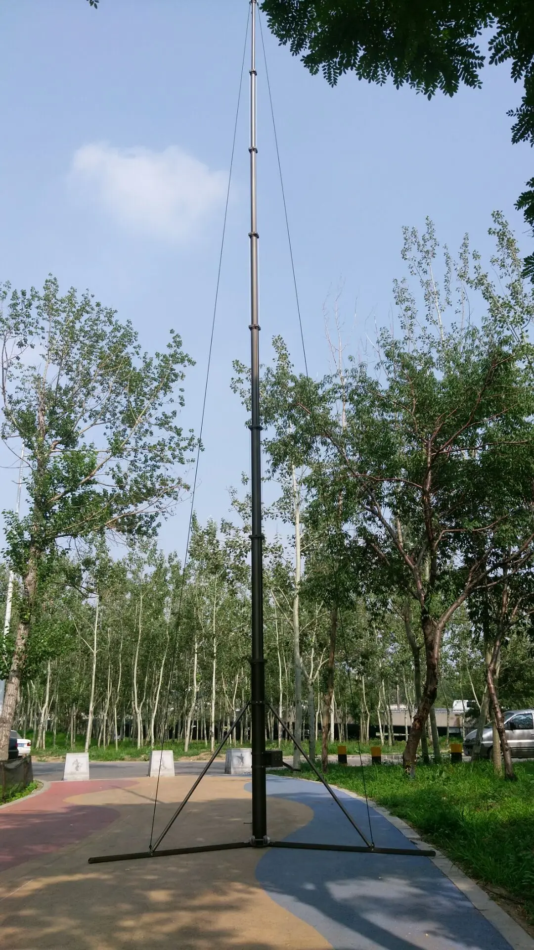 6m Manual Hand Winch Telescopic Mast With Max Load 20kg Top Load - Buy