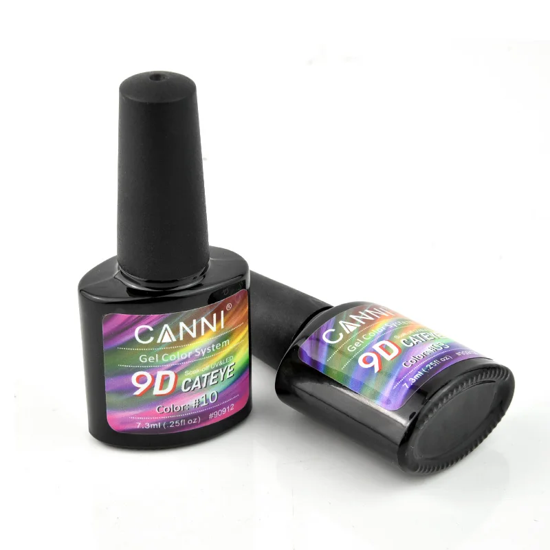 Newest CANNI 9D Chameleon Cat Eye Nail Gel Magnetic Soak Off Gel Nail Polish Shining Gel Lacquers Nail Enamel Varnish Kit