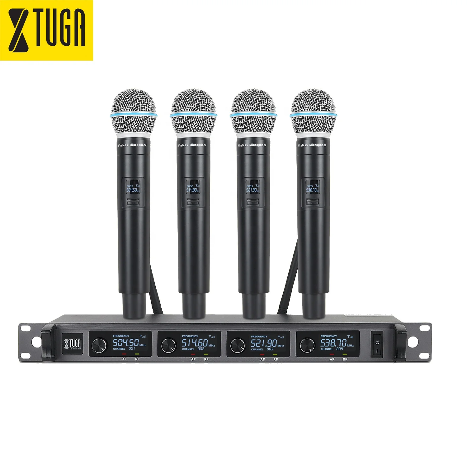 

Xtuga A140 Uhf Professional Headset Handheld Lavalier Bodypack Wireless Microphone For Singing Karaoke Lectures, Black