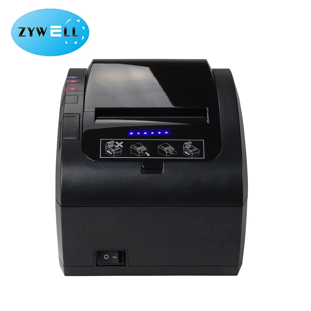 

Zywell Supermarket Desktop POS System 80mm WIFI Bluetooth Thermal Receipt Printer Impresora ZY606