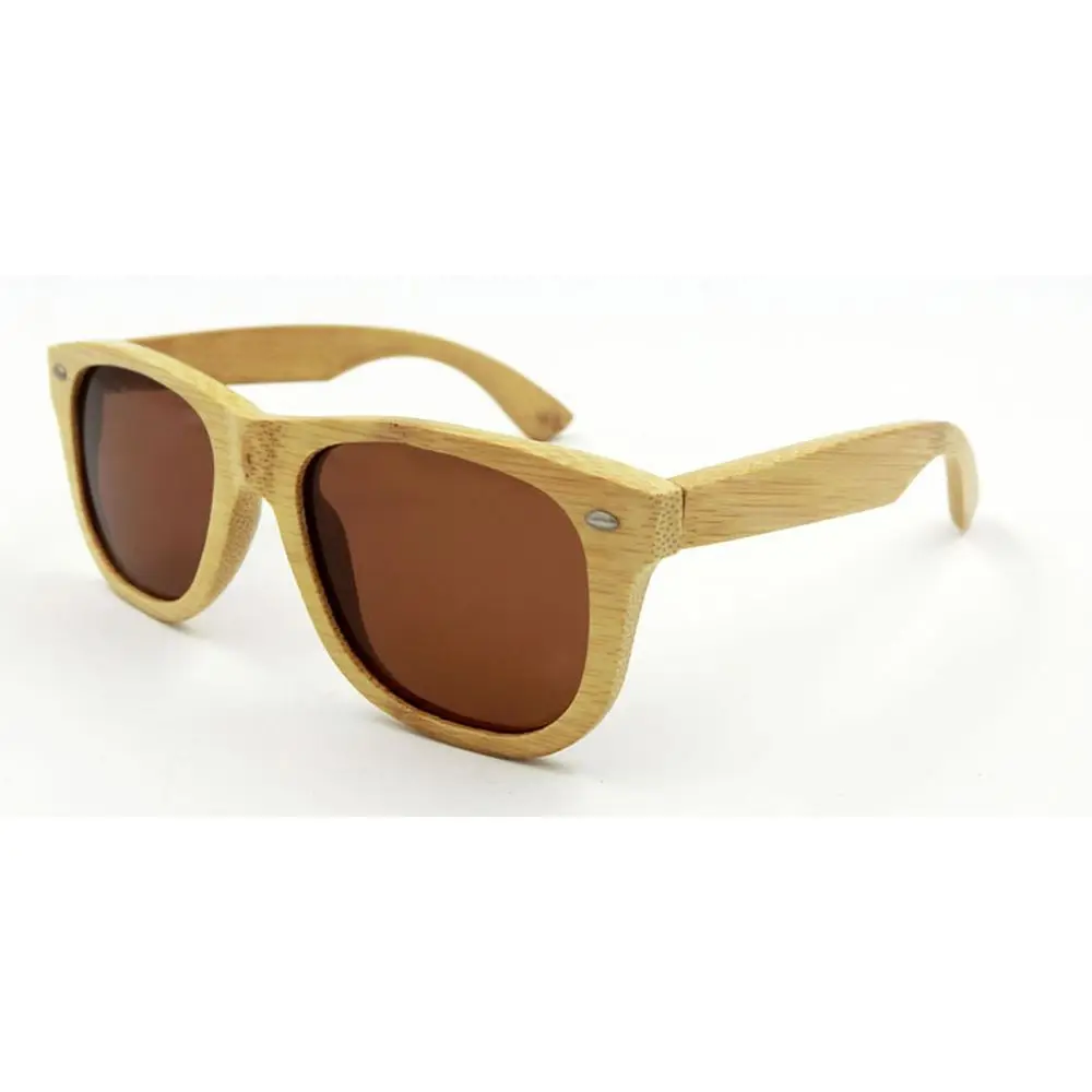 

Low MOQ Custom Logo Natural Bamboo Frame Sunglasses Handmade Polarized Sports Glasses Wood Sunglasses