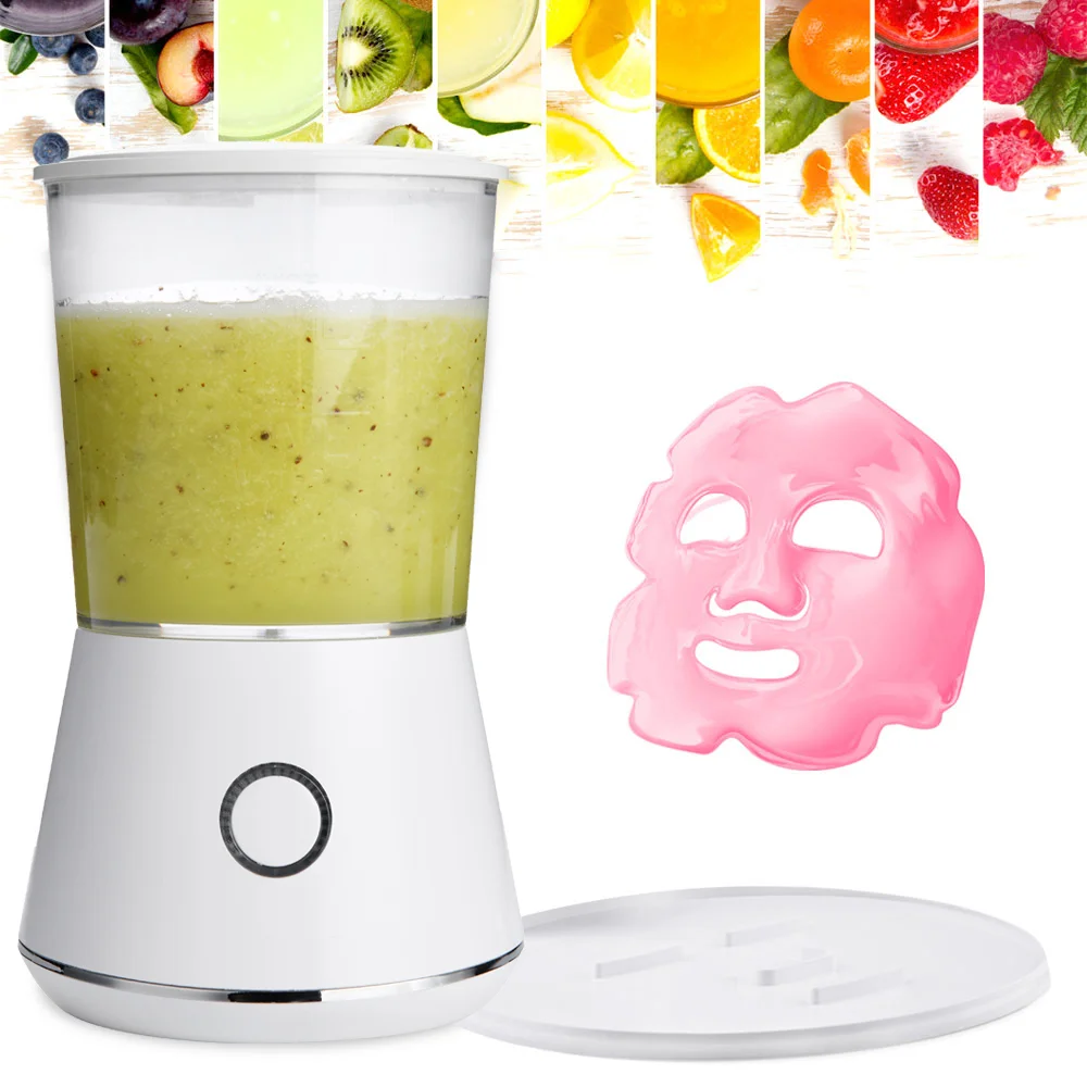 

Portable natural collagen Big screen touch diy Vegetable fruit face mask maker machine, White