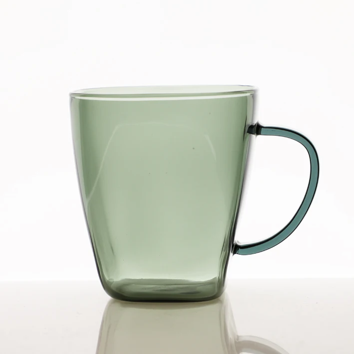 

Creative Square Transparent Glass Milk Cup Water Coffee Drinking Cup