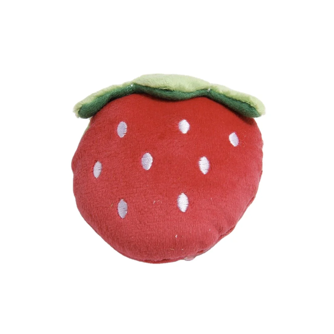 

Dog Push Toys Cute Shape Molar Bite Resistance Vent Energy Clean Teeth Dog Toys Cat Toys Pet Product Strawberry modeling