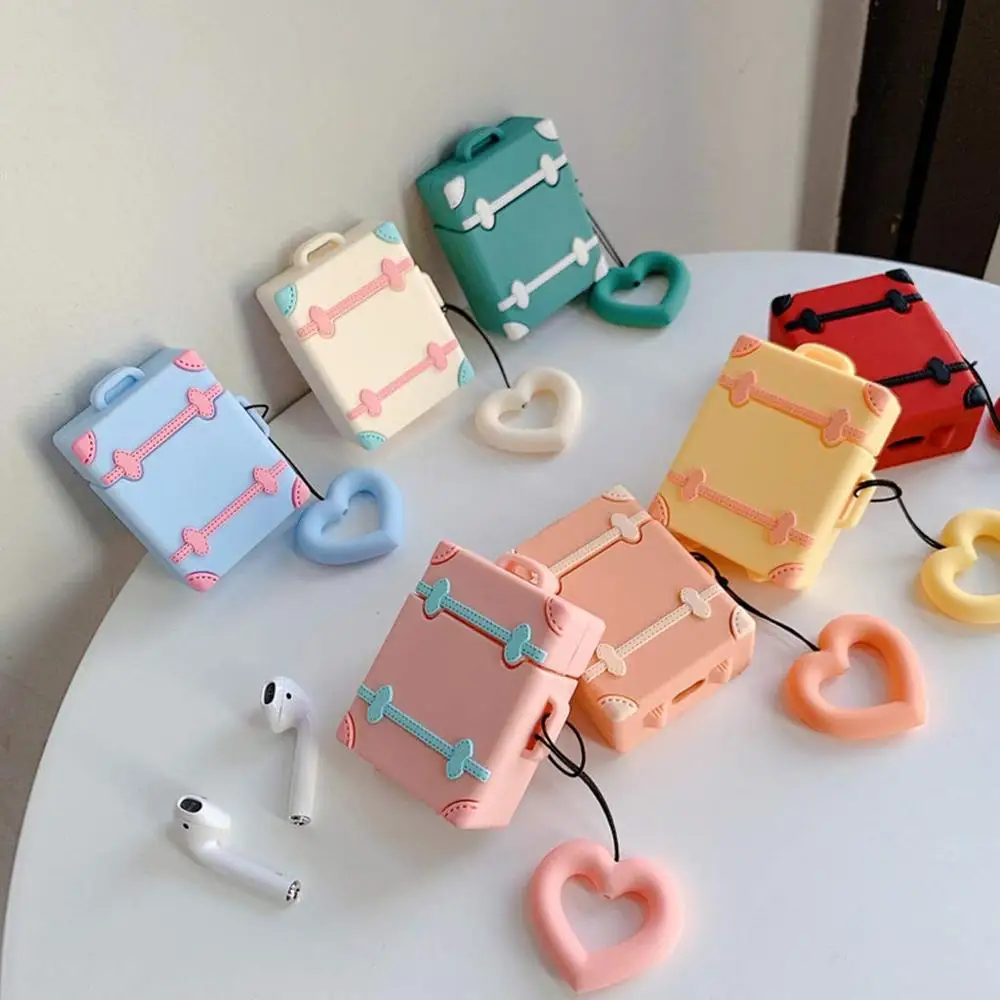 

Retro Cartoon Suitcase Trunk Luggage Case For AirPods 1 & 2 Case