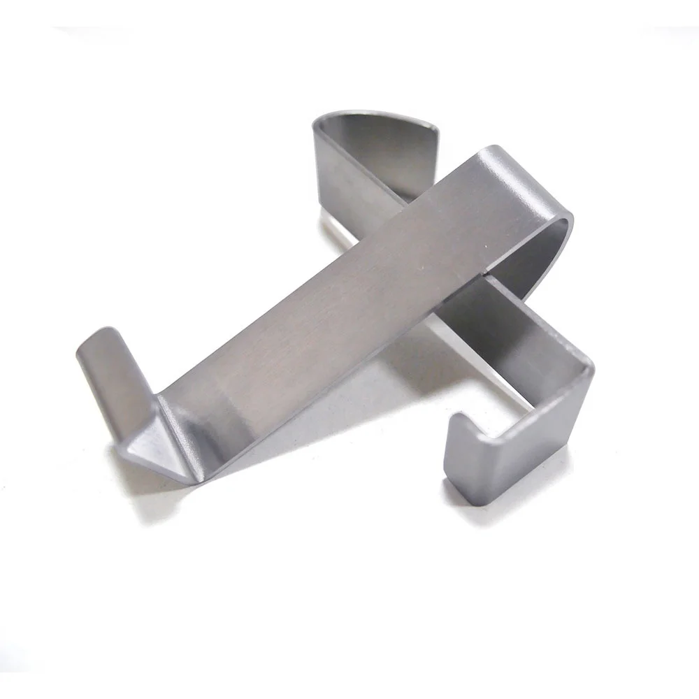 

Home storage flat Z shaped stainless steel over the door hook, Nickel