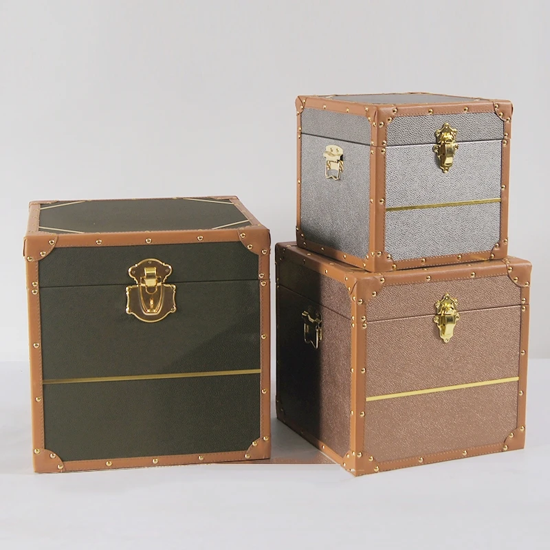 

wooden toy box small trunk treasure chest with lock