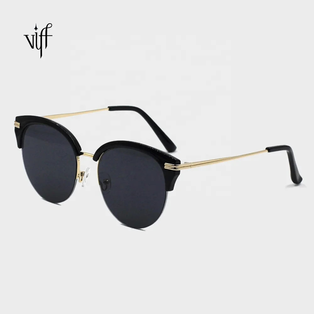 

VIFF Black Cat Eye Sunglasses HP19777 Men Women Sunglasses, Multi and oem