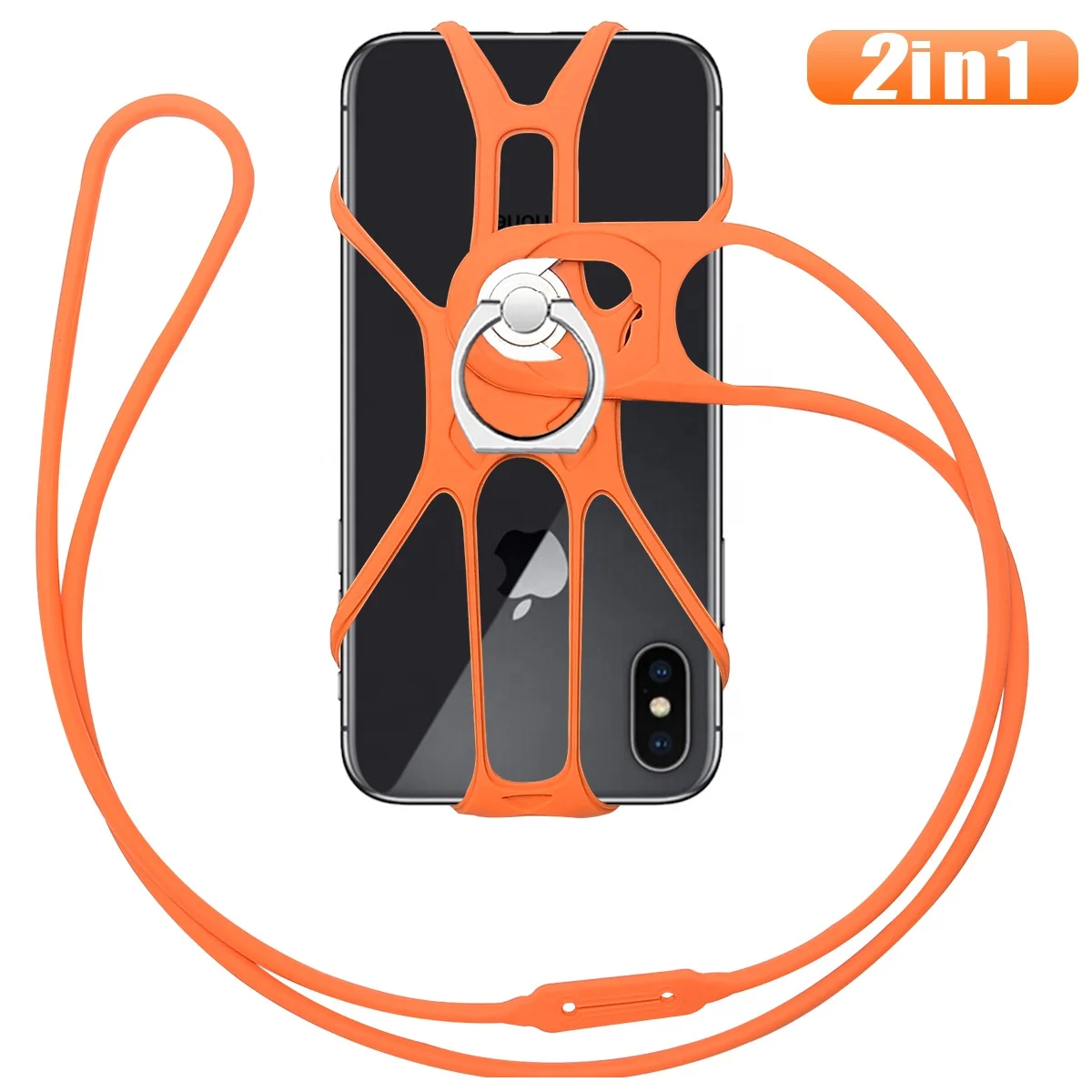 

Universal Strap Rope Cord phone cover Silicone Lanyard mobile Holder Cell Phone Case With Necklace