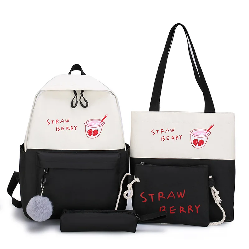 

1 set bag new trending outdoor backpack factory direct 4 pcs gift comfortable girls hot selling hiking