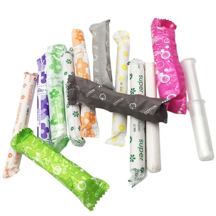 

Feminine Hygiene Products Biodegradable Disposable Viscose Cotton Organic Cotton Tampon Cardboard Applicator vs Plastic