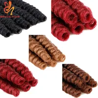 

afro kinky dreadlocks faux locs spring twist marley hair extension wand curl synthetic crochet braid hair