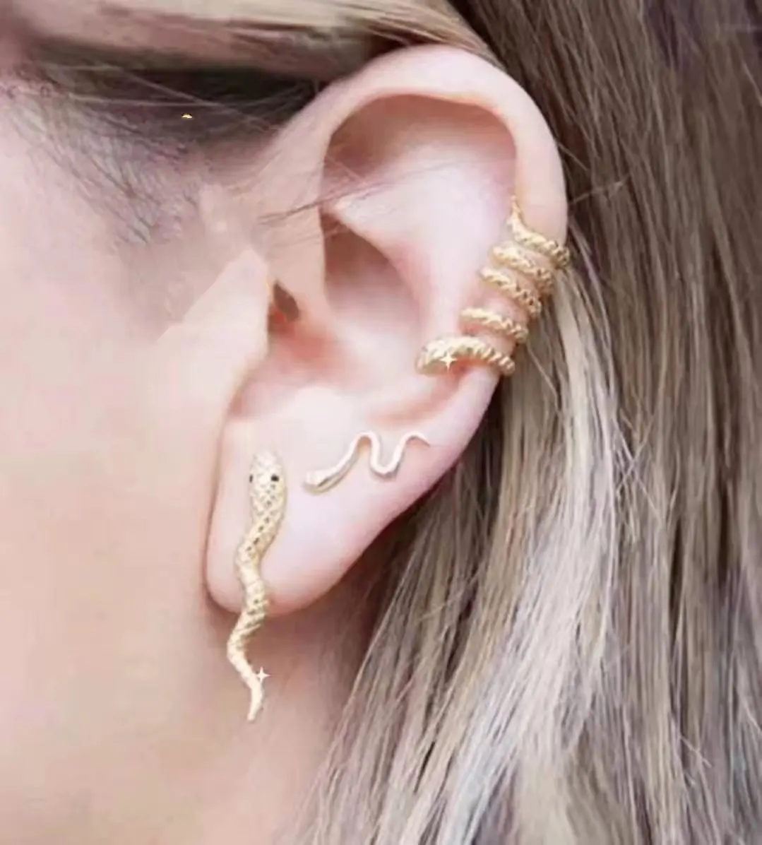 

Fashion gold earrings snake jewellery for women wholesale ND2105147, Colors