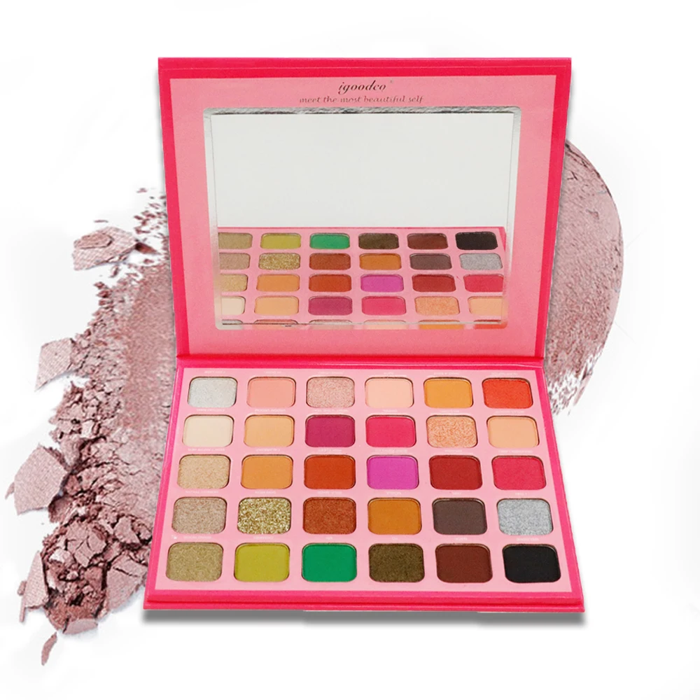 

Gleamuse 30 Color Multi Colors Eyeshadow Palette Private Label Waterproof Shimmer Glitter 30color Eye Shadow Palette
