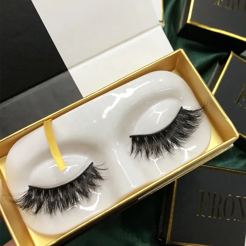 

Private label face strip lash tray 5d fluffy mink eyelash vendor customized boxes wholesale short full strip lashes