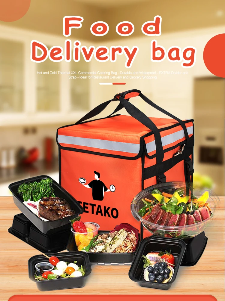 Wholesale Bike Thermal Cooler Pizza Insulated Bag Motorcycle Warmer
