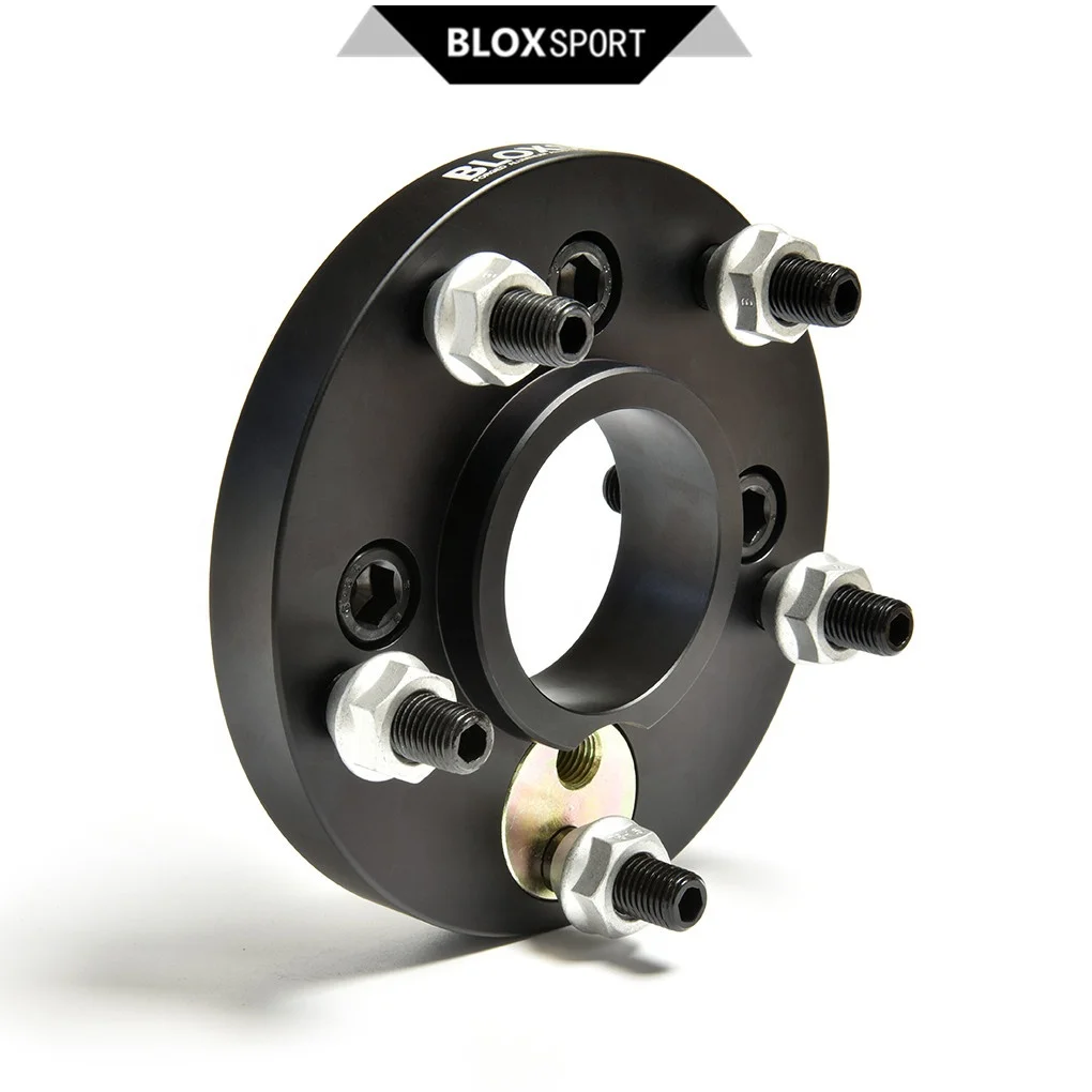 

4hole to 5hole 7075T6 (18mm / 20mm Available) Wheel Adapter for BMW E30 1985+ (PCD4x100-5x114.3 / 5x4.5"), Black