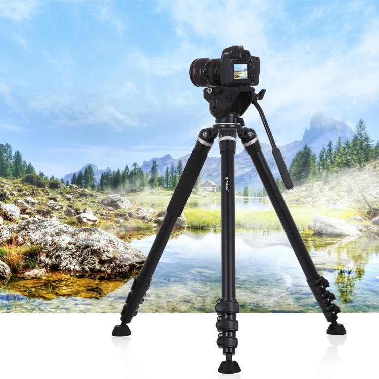 

New Idea Design PULUZ 97-180cm 4-Section Folding Legs Metal Camera Tripod Stand Monopod Holder for Digital Cameras