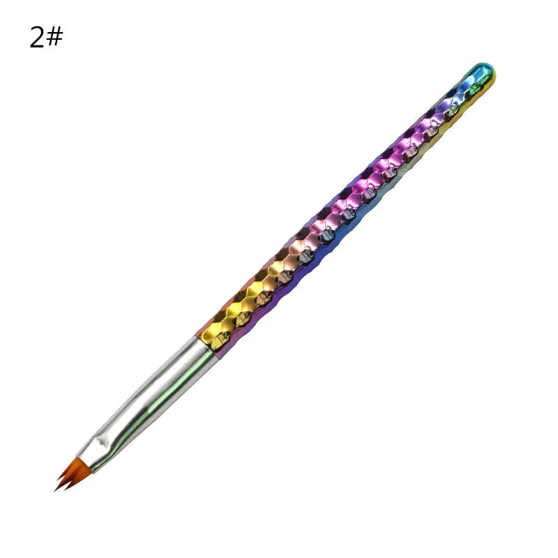 

2021 Nail Brush Pen Gradient Wooden Painting Brush Set Flower Drawing Pen, Accept customizaton