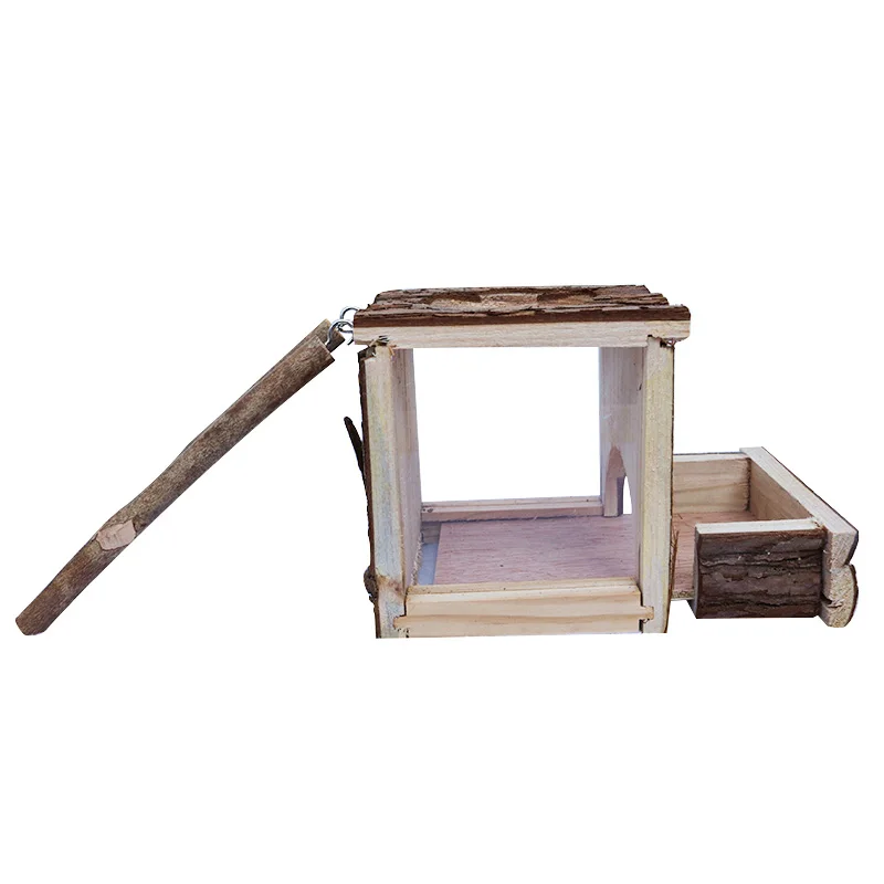 

Wholesale Factory Luxury Natural Pet Rats Climbing Play Hut Hideaway Room Wooden Custom Hamster House For Sale, As picture