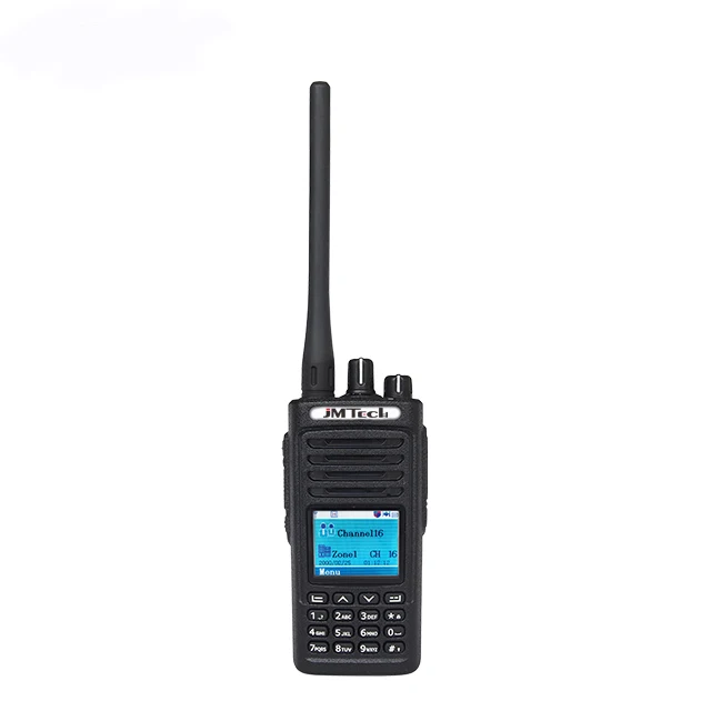 

Ham radio encrypted walkie talkie 5Watt UHF VHF 10km long range Handy Portable Two Way Radio D3000 DMR Digital woki toki, Black