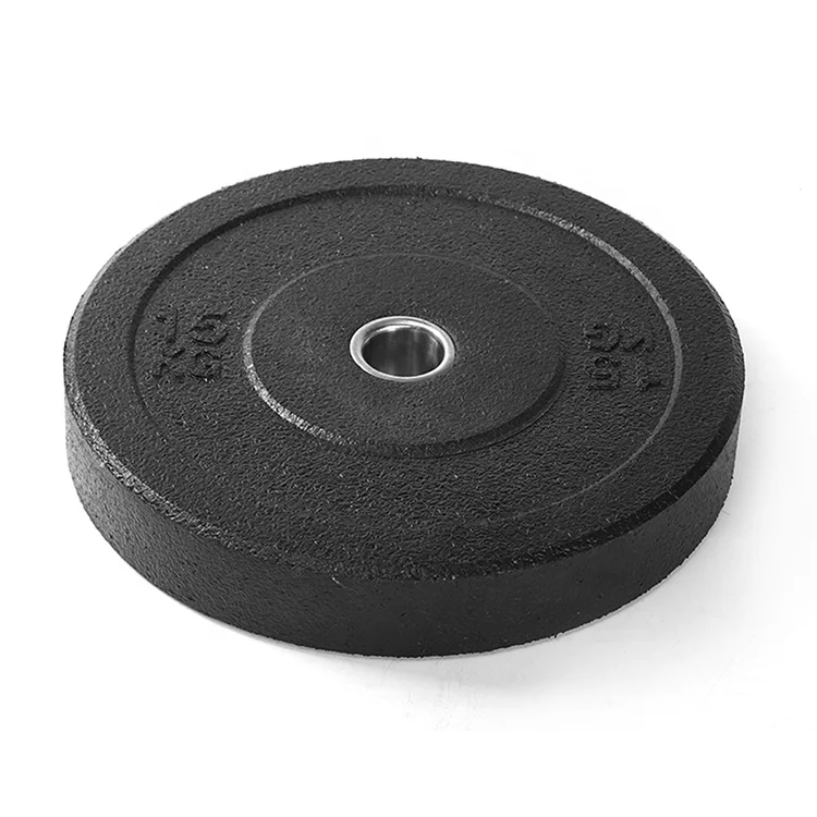 

Crumb rubber bumper plates black custom weight bumper competition plate