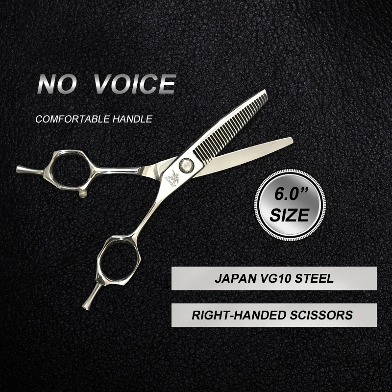 

Customized stainless steel professional hair cutting thinning barber salon scissors, Silver