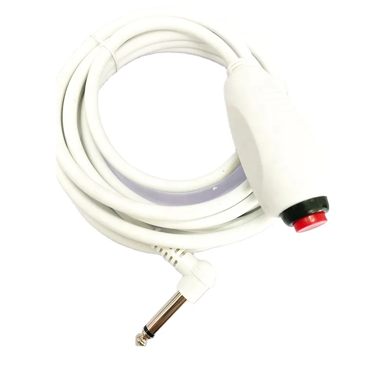

1/4" 6.35mm plug Nurse Call cord Cable Service Nurse system push button Cable with 6.35MM Stereo plug for Calling Communication, White