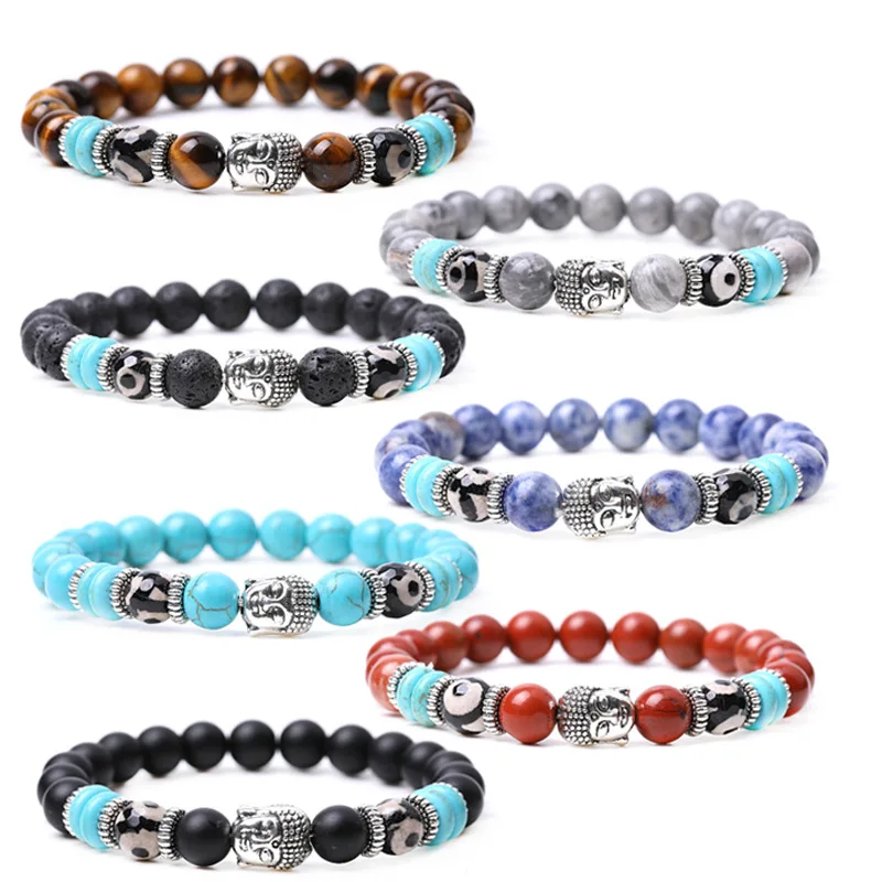

Simple Style Attraction Distance Natural Beads Anniversary Couples Bracelet