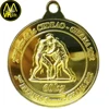 Custom make metal gold blank 60mm portable mini sports medal