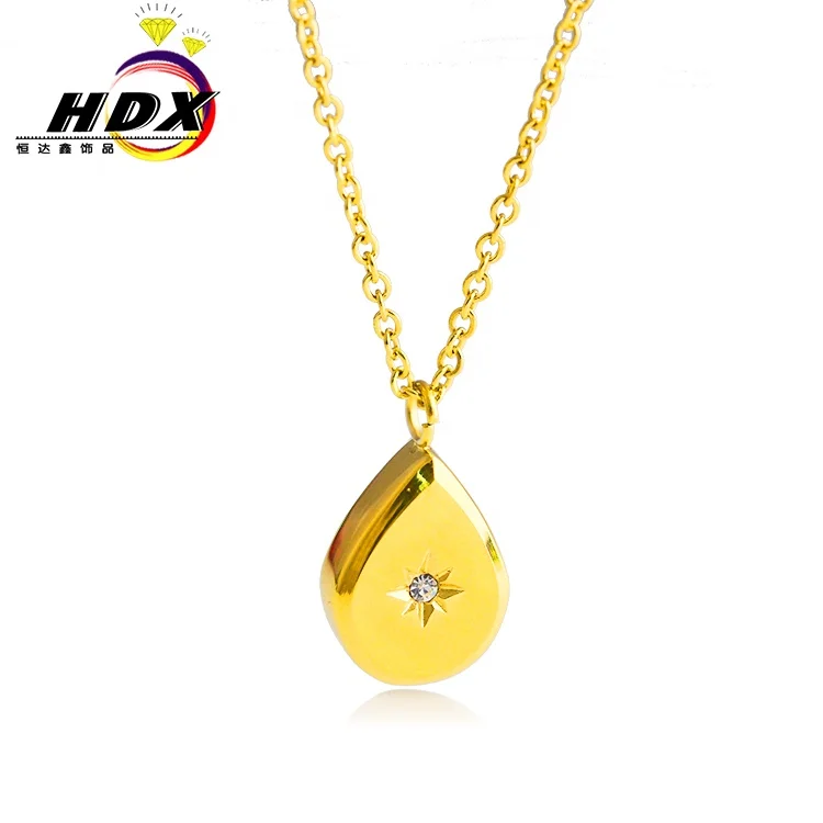 

Fashion Stainless Steel Customization Factory Direct Sales Six Star Diamond Mannequin Fashion Making Necklace Jewelry, Gold