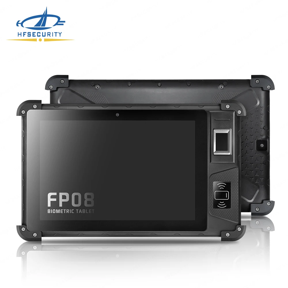 

FP08 Rugged Touch screen 4G Android 9.0 free software fingerprint Tablet with face recognition door detection