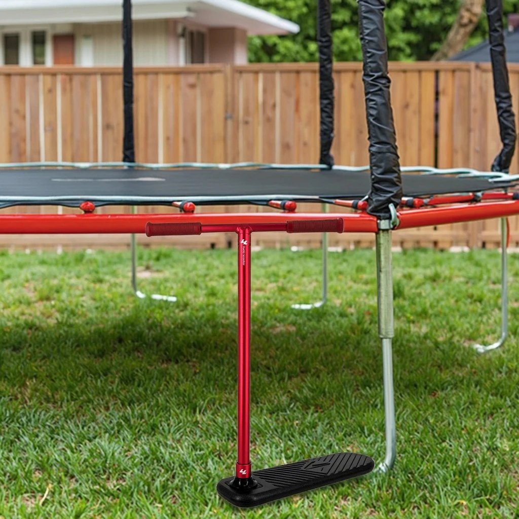 Huoli Red Trampoline Scooter Pro Trick Stunt No Wheels Trampoline Scooter Kick & Foot Scooter for Teens and Adults
